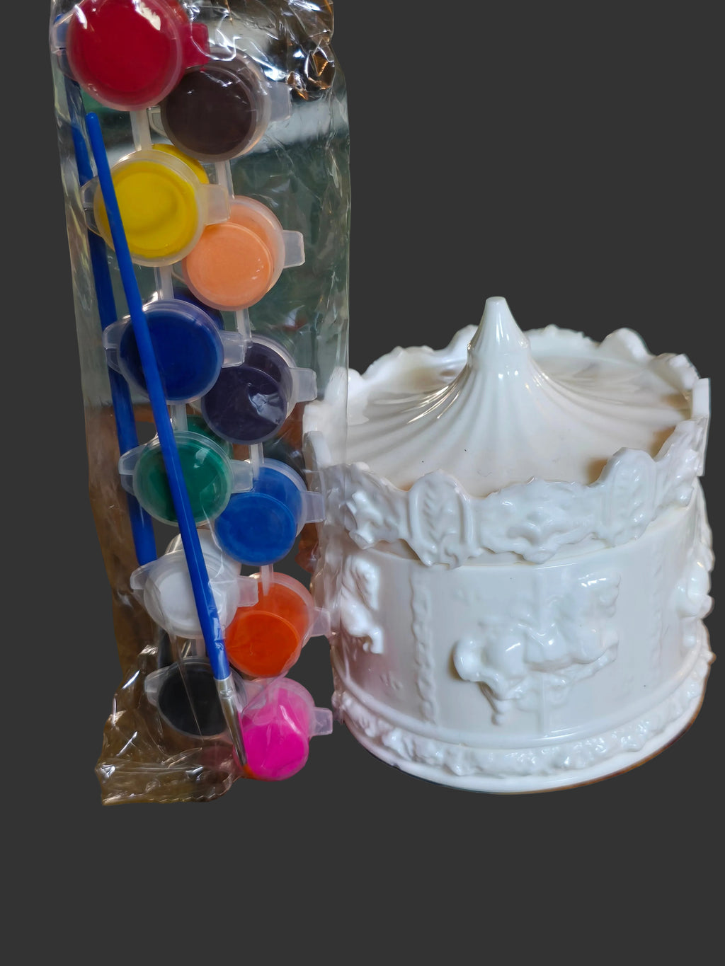 Paint your own carousel jar