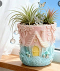 Resin cottage pot
